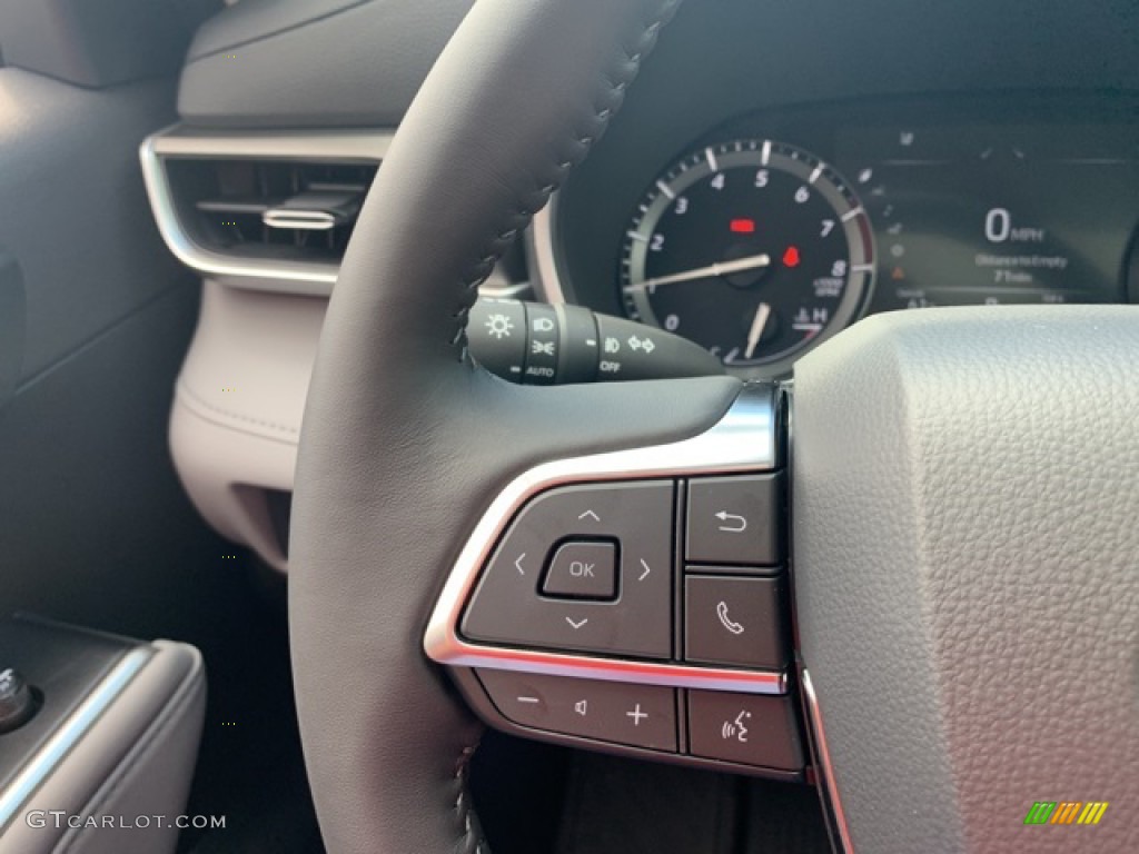 2021 Toyota Highlander XLE AWD Graphite Steering Wheel Photo #139777533