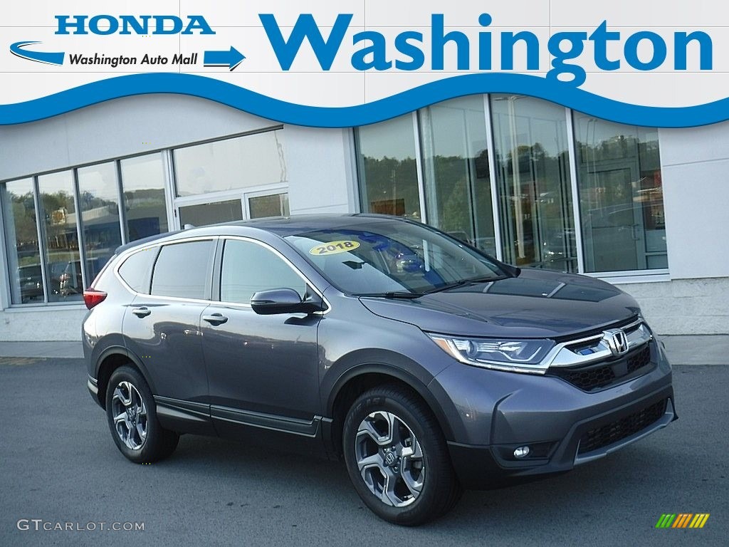 2018 CR-V EX-L AWD - Gunmetal Metallic / Black photo #1