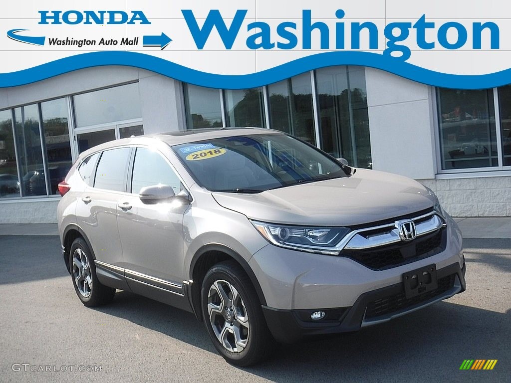 2018 CR-V EX AWD - Sandstorm Metallic / Ivory photo #1