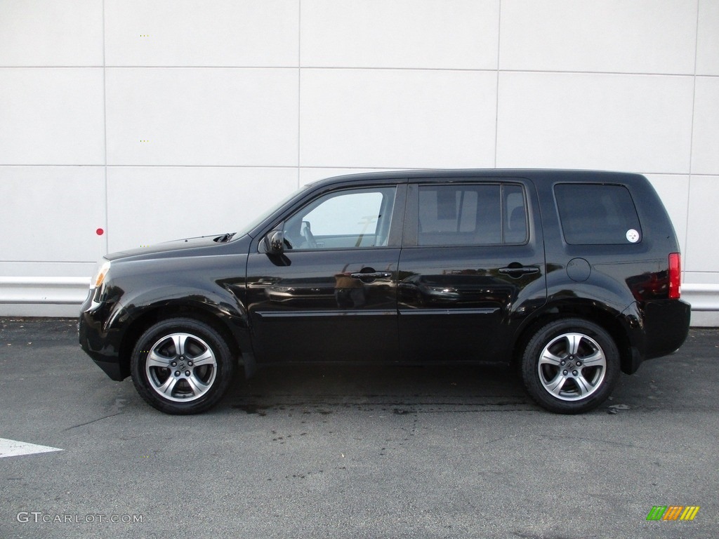 2015 Pilot SE 4WD - Crystal Black Pearl / Gray photo #2