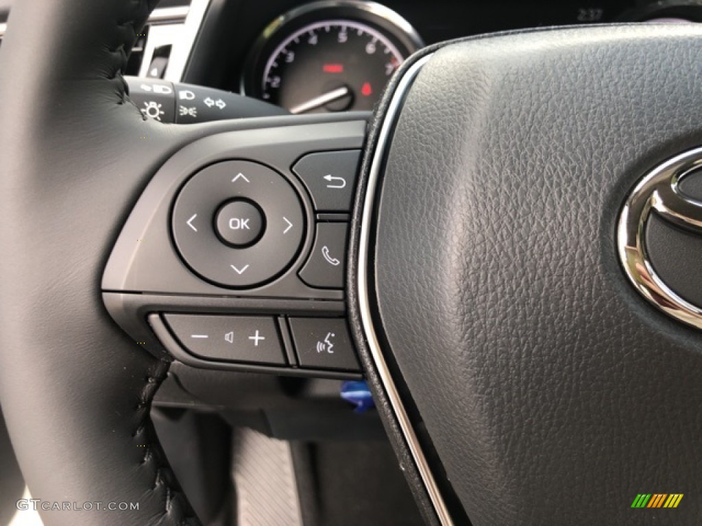 2020 Toyota Camry SE AWD Nightshade Edition Black Steering Wheel Photo #139781277