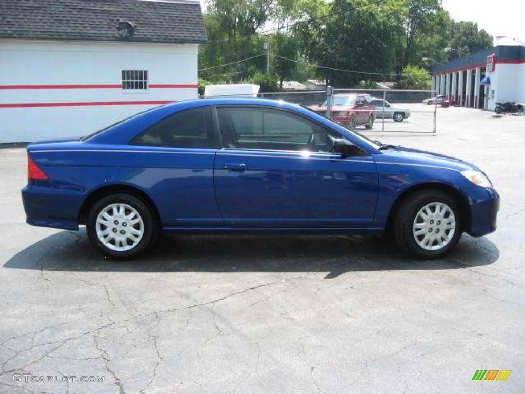2005 Civic LX Coupe - Fiji Blue Pearl / Ivory photo #2