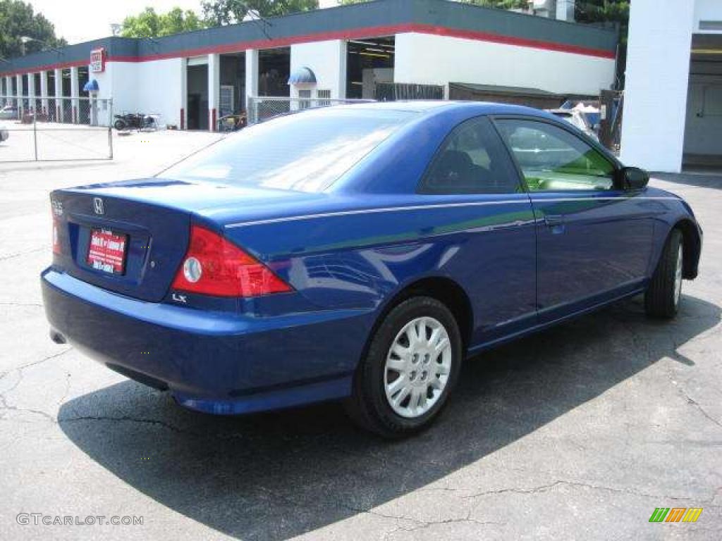 2005 Civic LX Coupe - Fiji Blue Pearl / Ivory photo #3