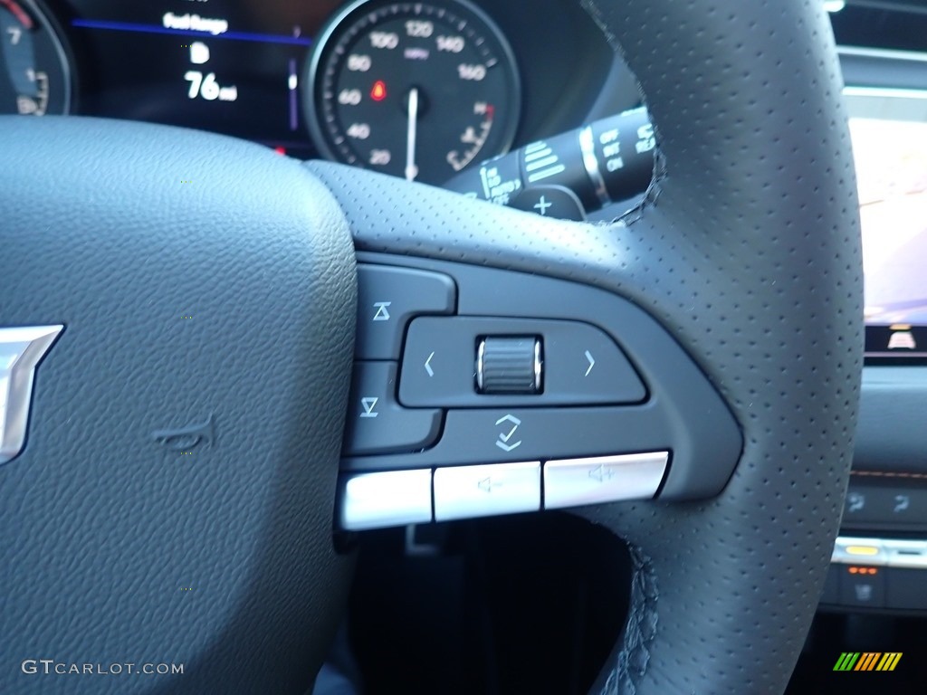 2021 Cadillac XT4 Sport AWD Sedona/Jet Black Steering Wheel Photo #139781850