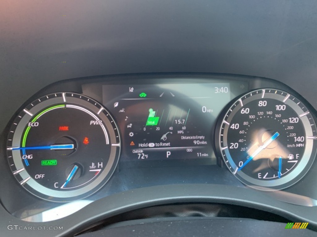 2021 Toyota Highlander Hybrid Platinum AWD Gauges Photo #139782036