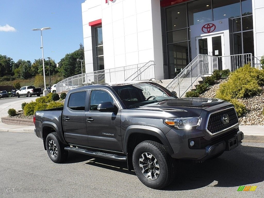 Magnetic Gray Metallic 2018 Toyota Tacoma TRD Sport Double Cab 4x4 Exterior Photo #139782342