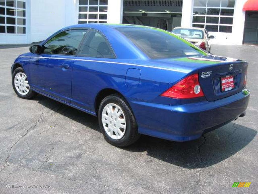 2005 Civic LX Coupe - Fiji Blue Pearl / Ivory photo #5