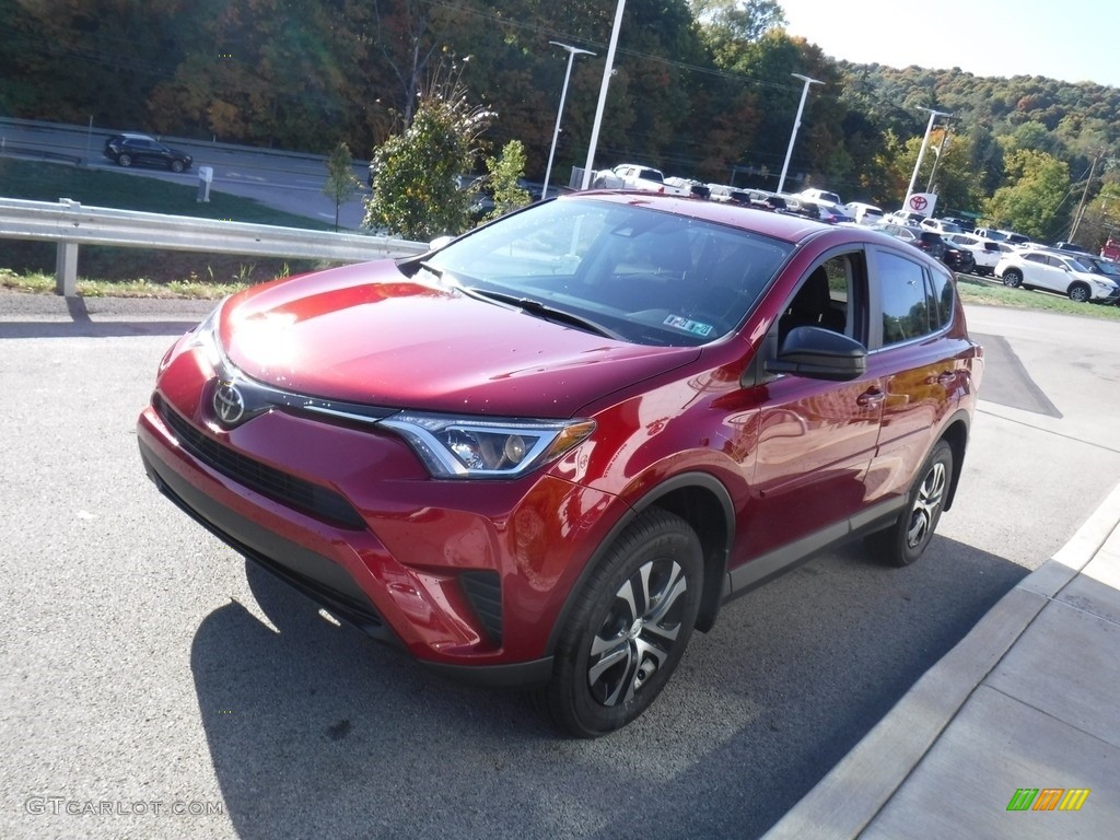 2018 RAV4 LE AWD - Ruby Flare Pearl / Black photo #9