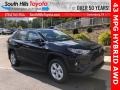 2021 Midnight Black Metallic Toyota RAV4 XLE AWD Hybrid  photo #1