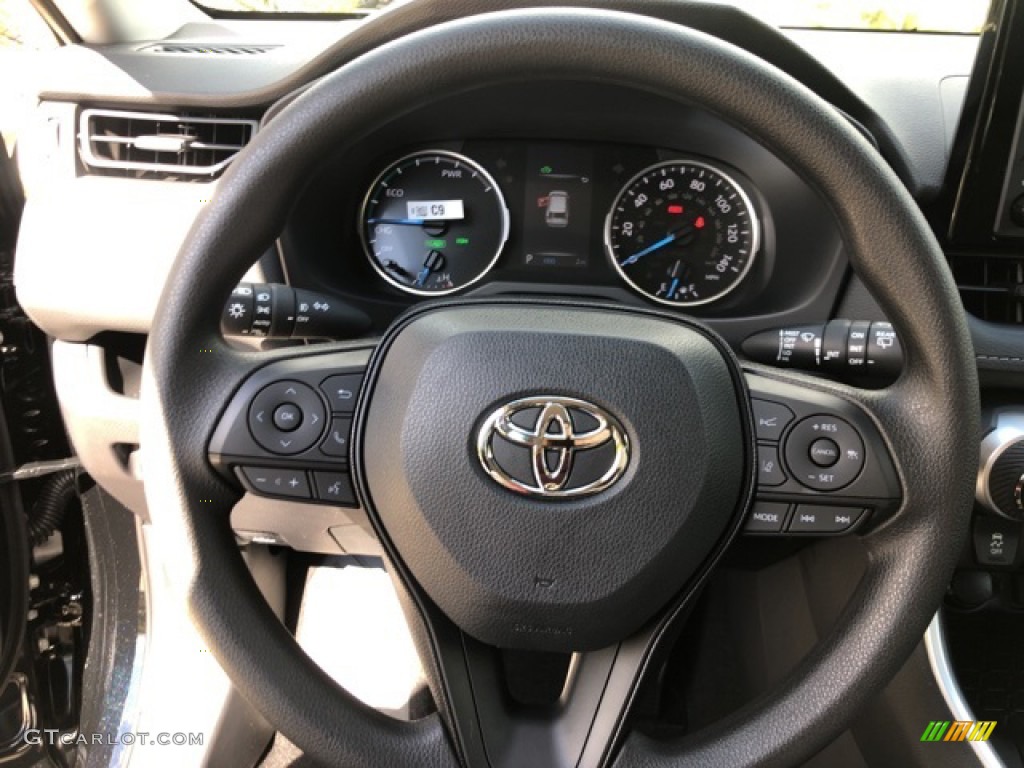 2021 RAV4 XLE AWD Hybrid - Midnight Black Metallic / Black photo #10