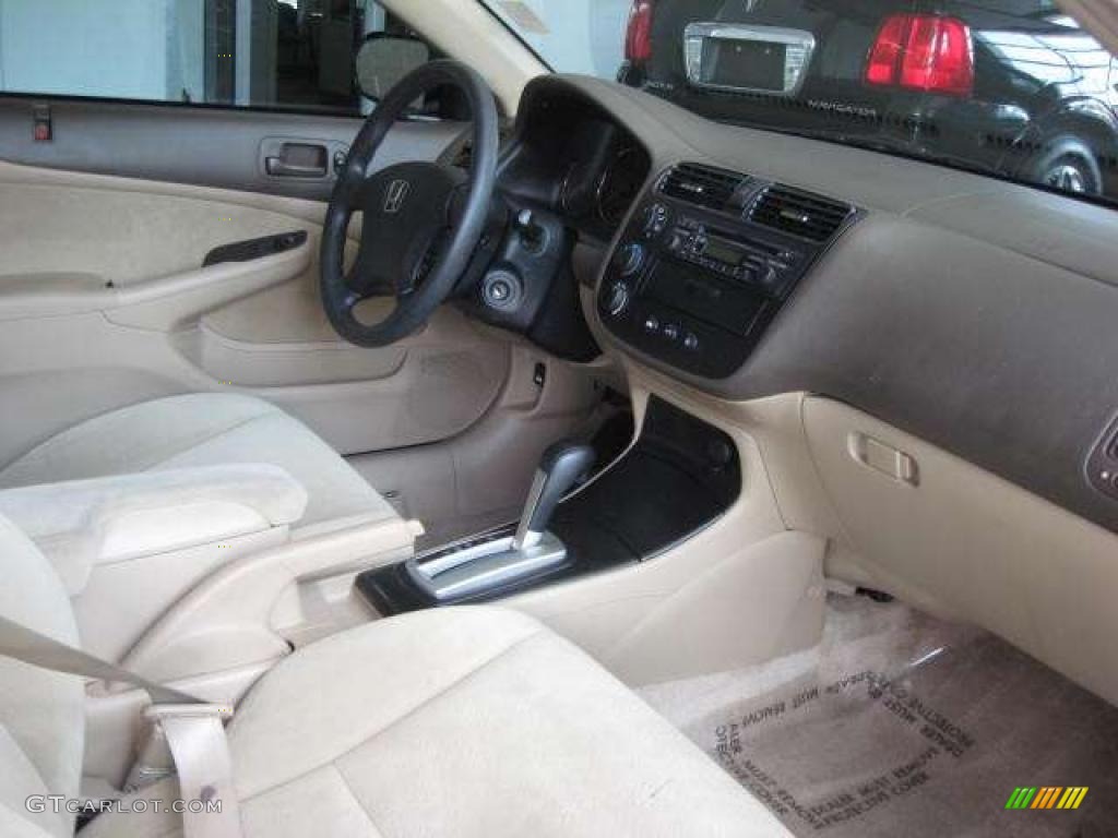 2005 Civic LX Coupe - Fiji Blue Pearl / Ivory photo #8