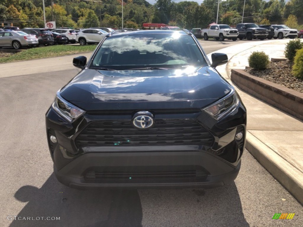 2021 RAV4 XLE AWD Hybrid - Midnight Black Metallic / Black photo #35