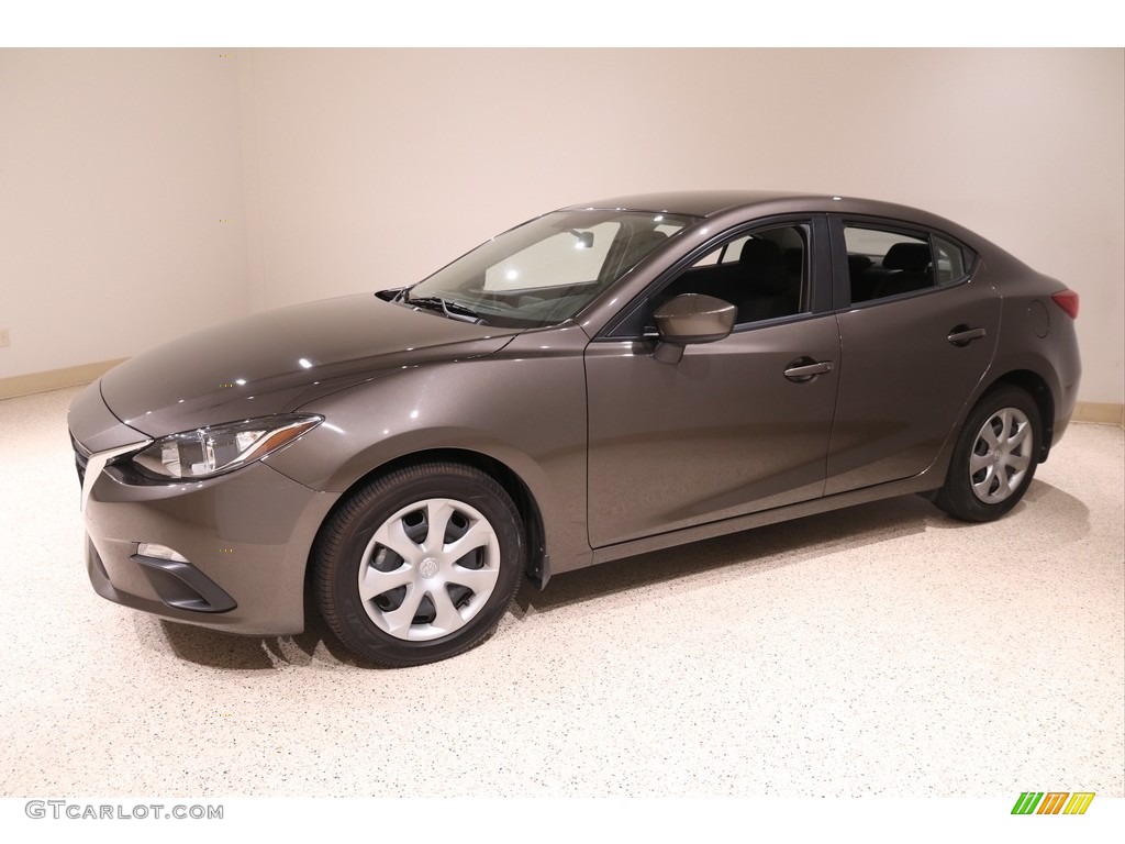 2014 MAZDA3 i Sport 4 Door - Titanium Flash Mica / Black photo #3