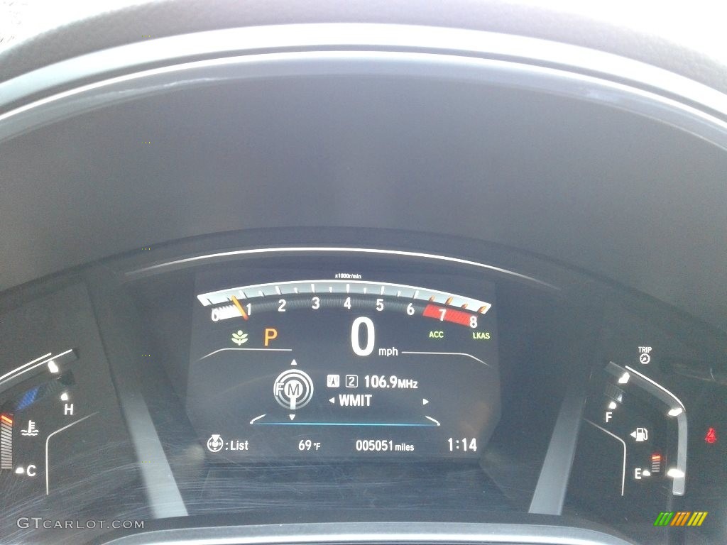 2020 Honda CR-V Touring AWD Black Dashboard Photo #139784343