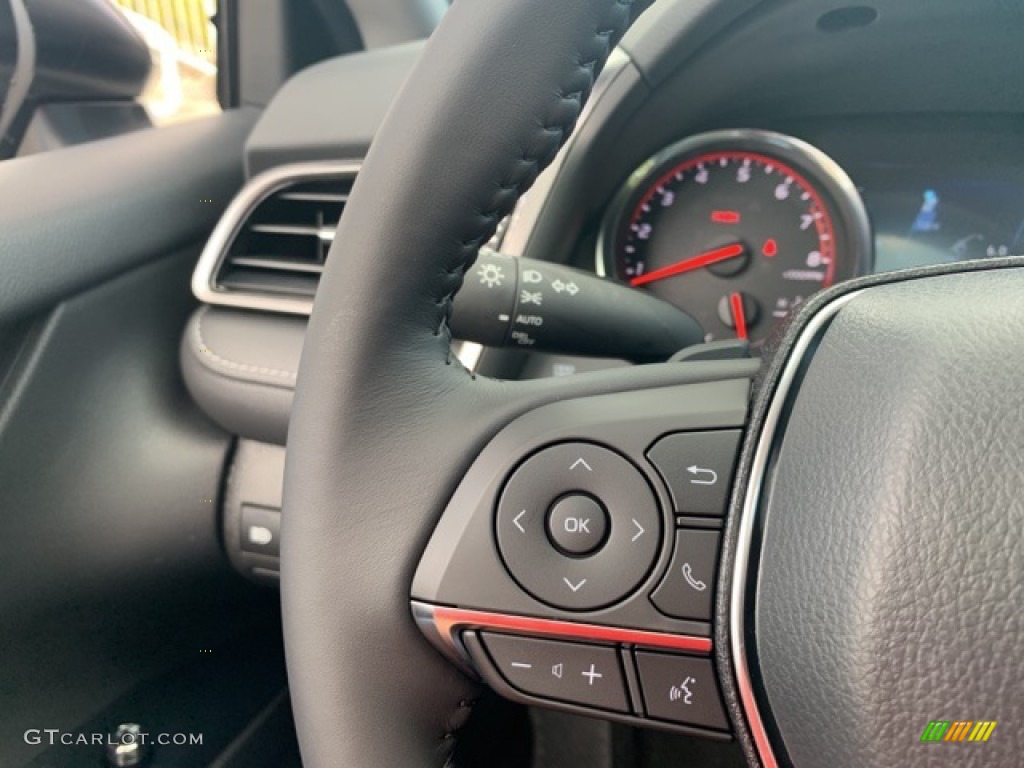 2020 Toyota Camry XSE Black Steering Wheel Photo #139784979