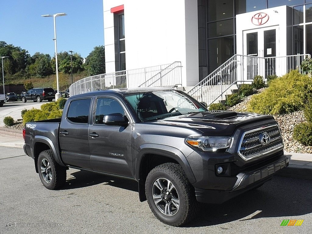 Magnetic Gray Metallic 2017 Toyota Tacoma TRD Sport Double Cab 4x4 Exterior Photo #139785990