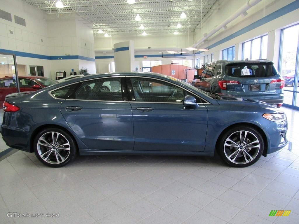 2019 Fusion Titanium - Blue Metallic / Ebony photo #4