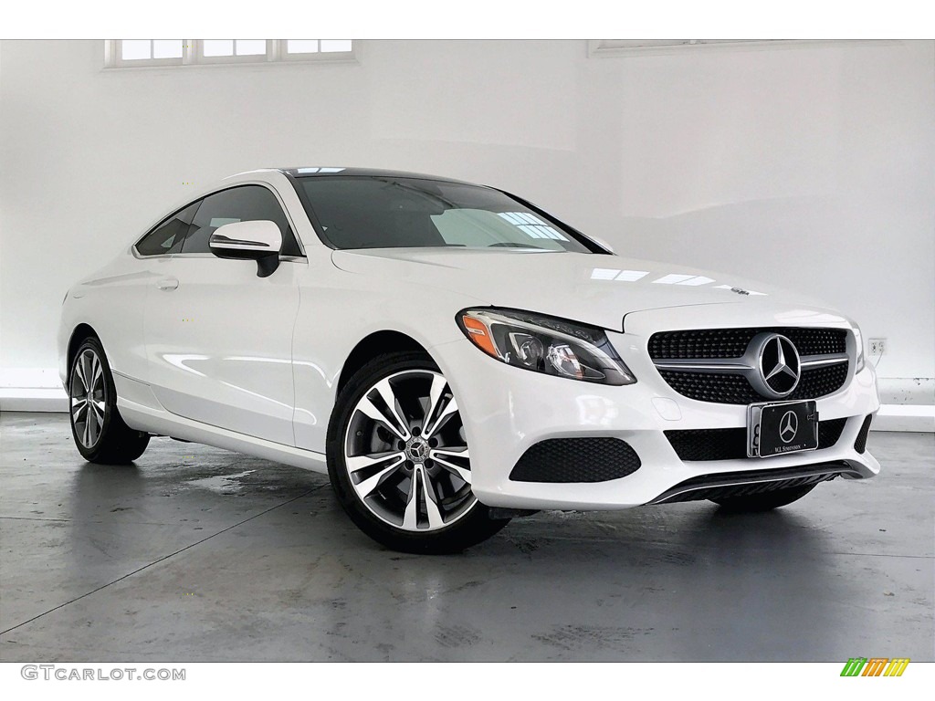 Polar White 2018 Mercedes-Benz C 300 Coupe Exterior Photo #139786548