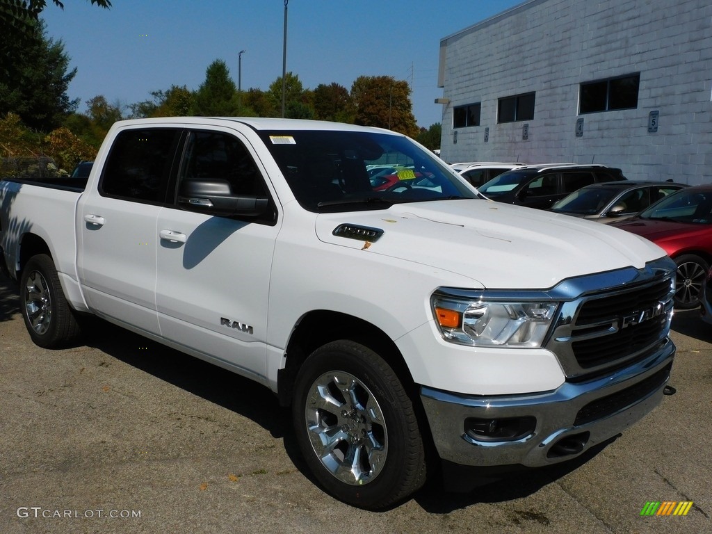 Bright White 2021 Ram 1500 Big Horn Crew Cab 4x4 Exterior Photo #139788153
