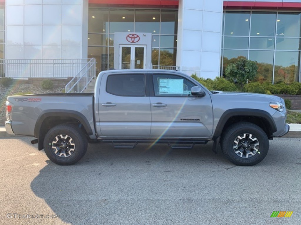 2021 Tacoma TRD Off Road Double Cab 4x4 - Lunar Rock / TRD Cement/Black photo #31
