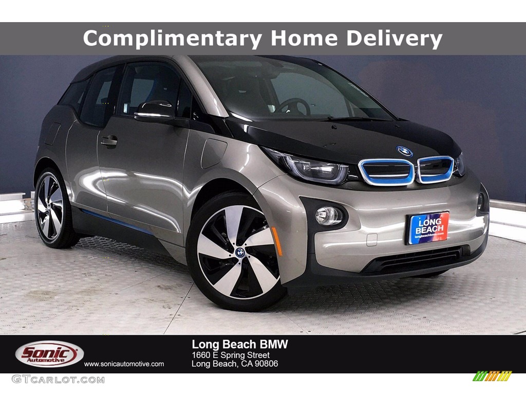 2017 i3 with Range Extender - Platinum Silver Metallic / Deka Dark Cloth w/Blue Highlights photo #1