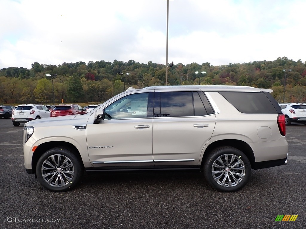 Pearl Beige Metallic 2021 GMC Yukon Denali 4WD Exterior Photo #139789321
