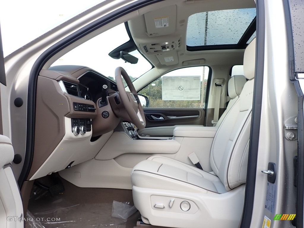 Teak/­Light Shale Interior 2021 GMC Yukon Denali 4WD Photo #139789396