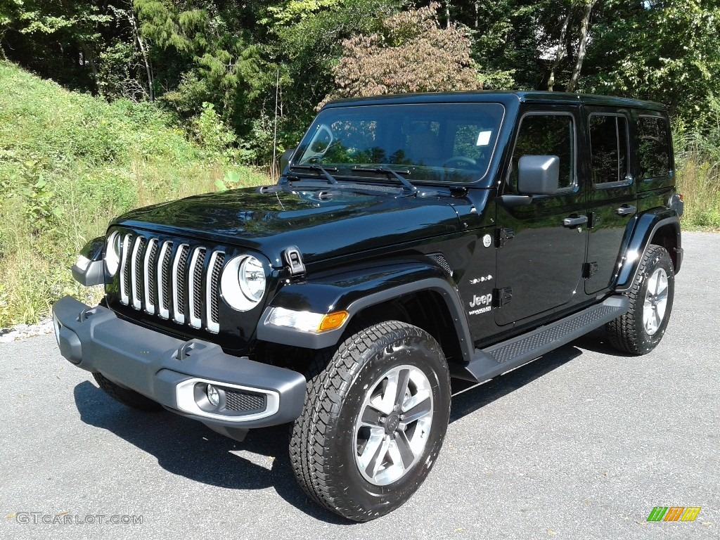 2021 Wrangler Unlimited Sahara 4x4 - Black / Dark Saddle/Black photo #2