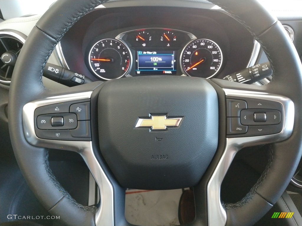 2021 Chevrolet Blazer LT Dark Galvanized/Light Galvanized Steering Wheel Photo #139790695