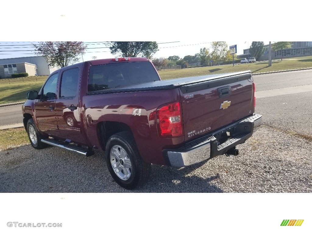 2013 Silverado 1500 LT Crew Cab 4x4 - Deep Ruby Metallic / Light Cashmere/Dark Cashmere photo #5