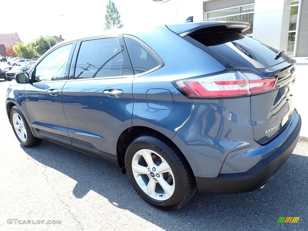 2019 Edge SE AWD - Blue Metallic / Dune photo #3