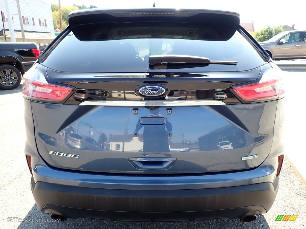 2019 Edge SE AWD - Blue Metallic / Dune photo #4