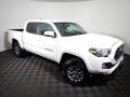 2017 Super White Toyota Tacoma SR5 Double Cab 4x4  photo #2