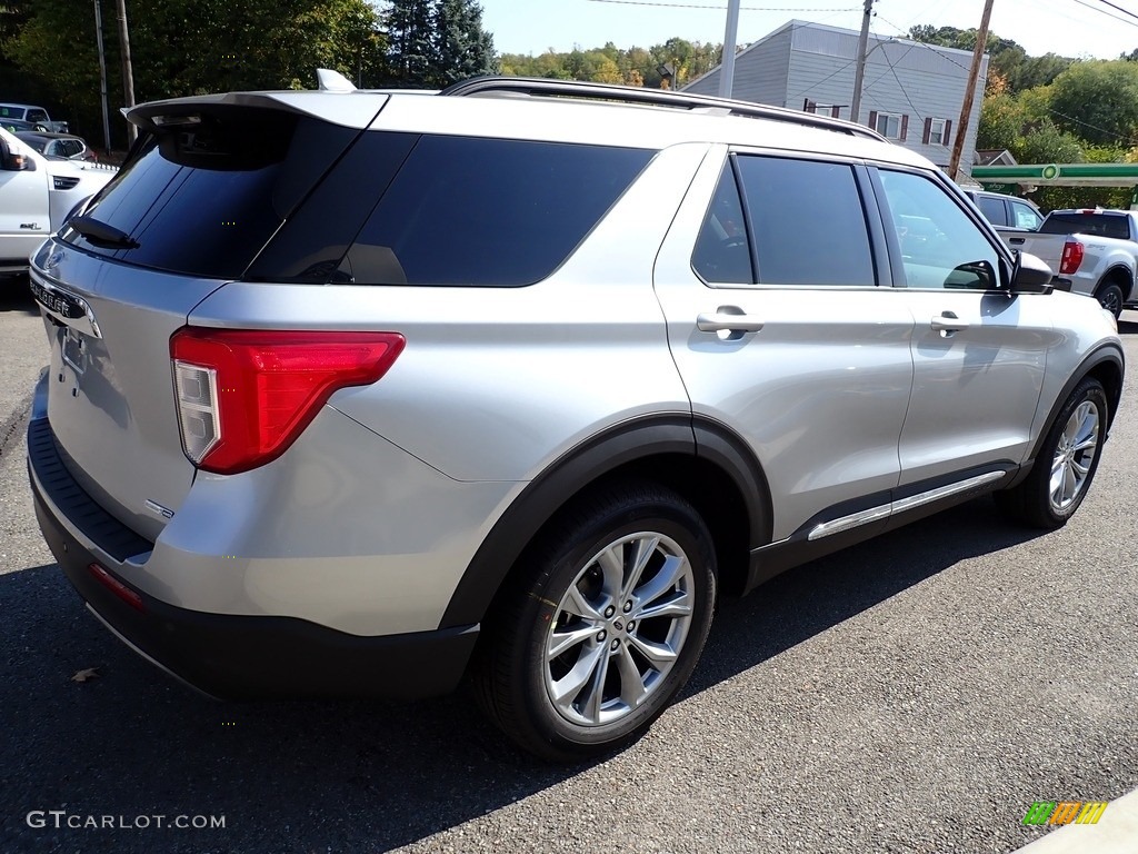 2020 Explorer XLT 4WD - Iconic Silver Metallic / Ebony photo #6