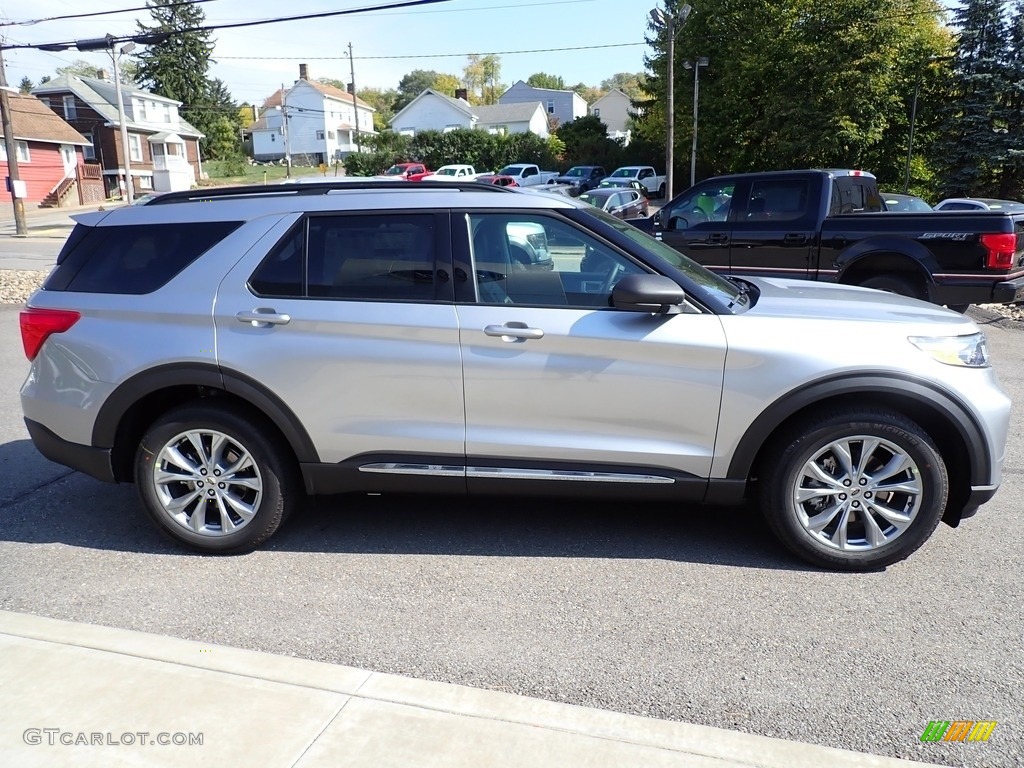 2020 Explorer XLT 4WD - Iconic Silver Metallic / Ebony photo #7