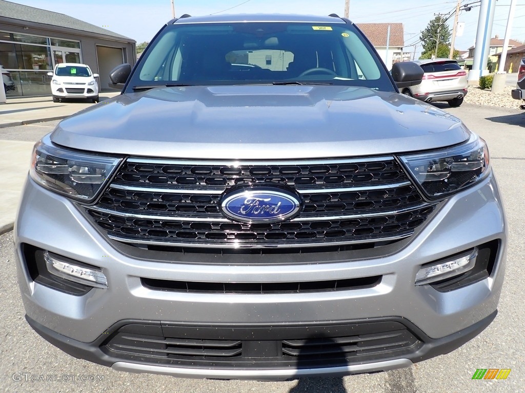 2020 Explorer XLT 4WD - Iconic Silver Metallic / Ebony photo #9