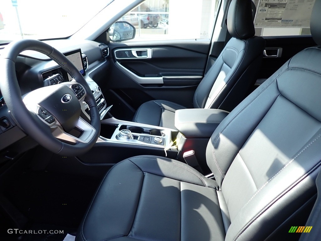 Ebony Interior 2020 Ford Explorer XLT 4WD Photo #139793572