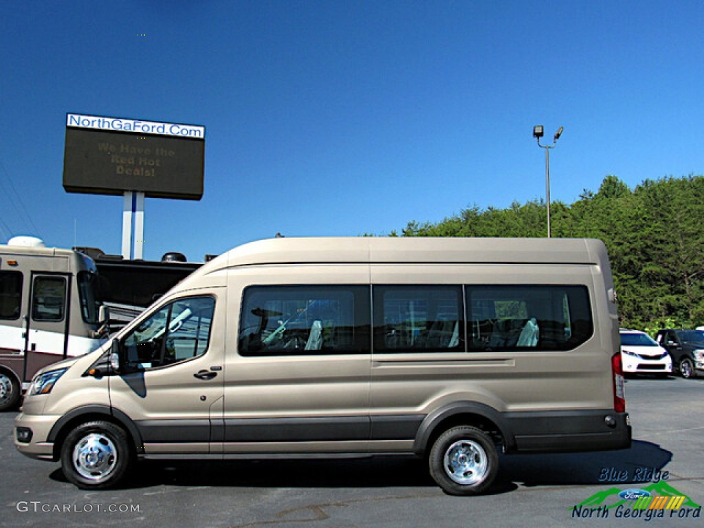 Diffused Silver 2020 Ford Transit Passenger Wagon XLT 350 HR Extended Exterior Photo #139796386