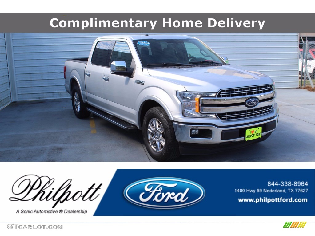 2018 F150 Lariat SuperCrew - Ingot Silver / Earth Gray photo #1