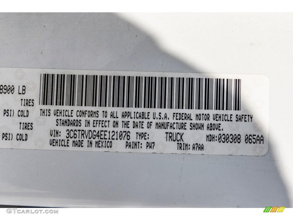 2014 ProMaster Color Code PW7 for Bright White Photo #139799638