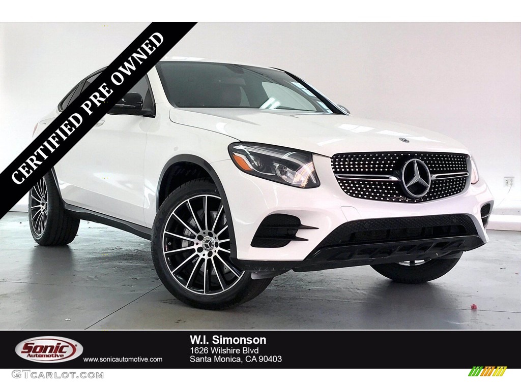 2018 GLC 300 4Matic Coupe - Polar White / Black photo #1