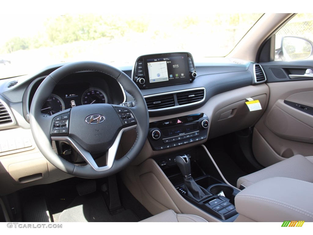 2021 Hyundai Tucson Ulitimate Beige Dashboard Photo #139800369