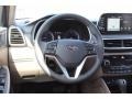 2021 Hyundai Tucson Beige Interior Steering Wheel Photo