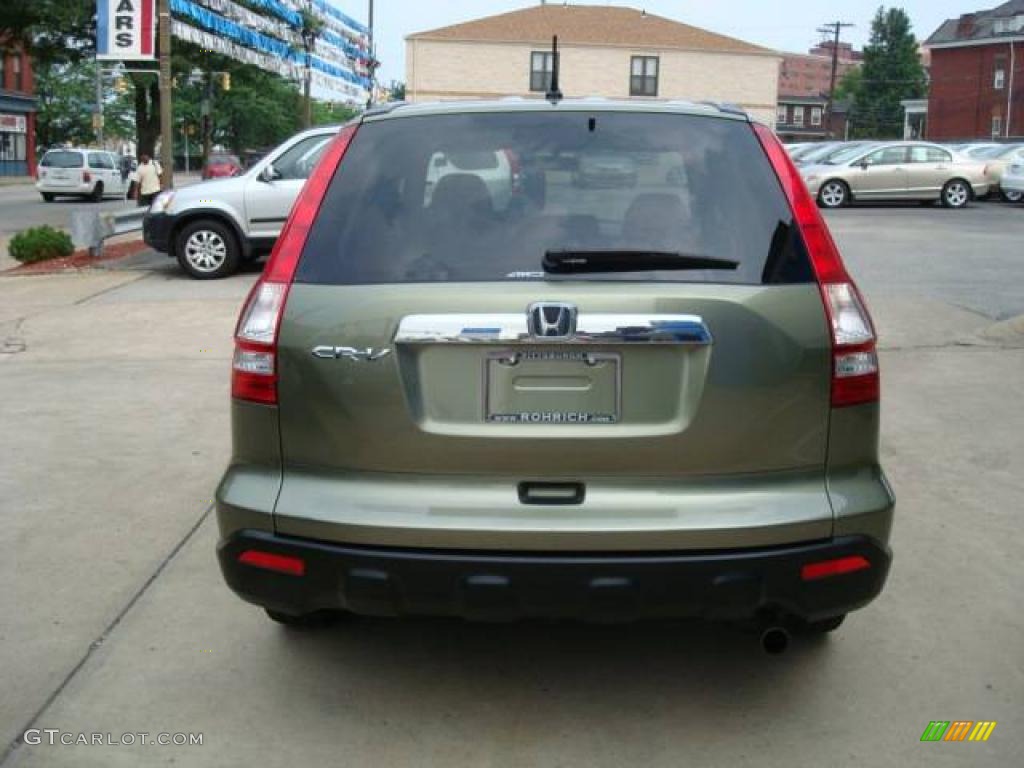 2008 CR-V EX 4WD - Green Tea Metallic / Ivory photo #3