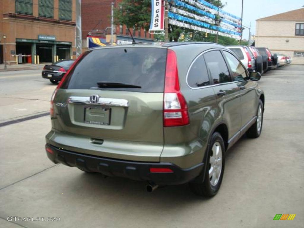 2008 CR-V EX 4WD - Green Tea Metallic / Ivory photo #4