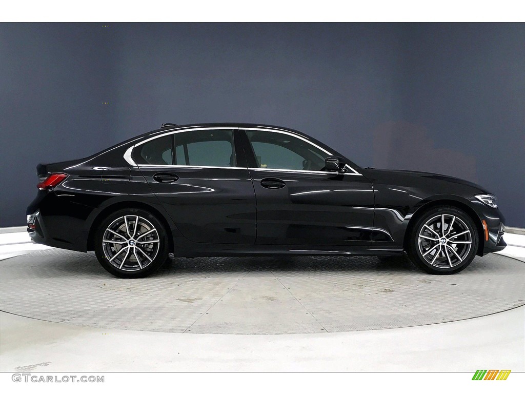 2020 3 Series 330i Sedan - Black Sapphire Metallic / Black photo #14