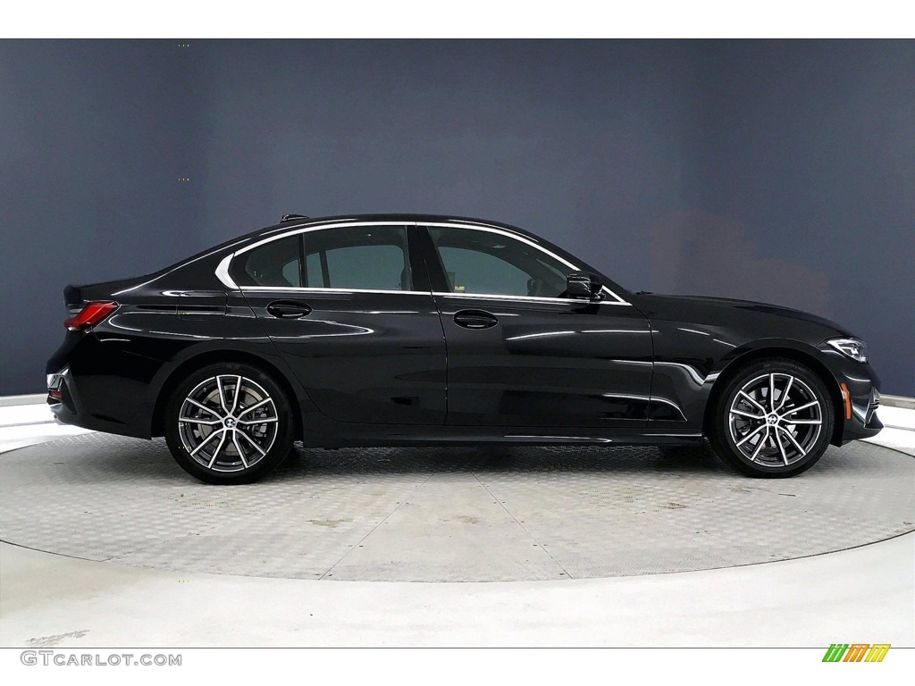 2020 3 Series 330i Sedan - Black Sapphire Metallic / Black photo #14