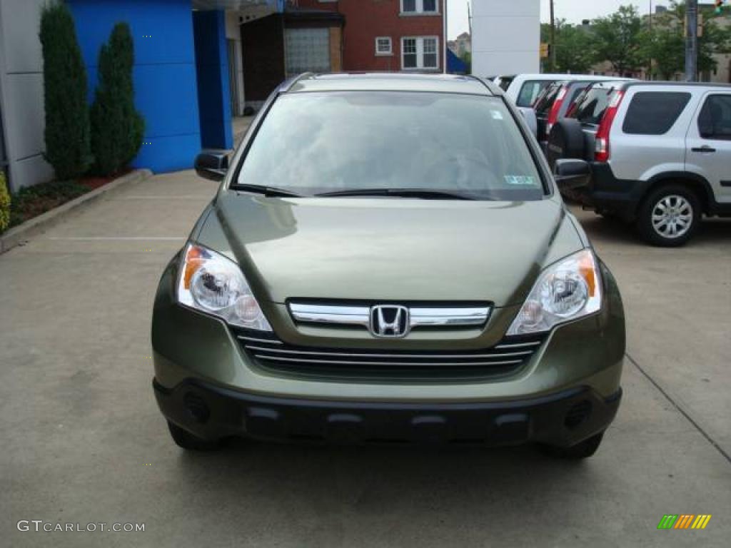 2008 CR-V EX 4WD - Green Tea Metallic / Ivory photo #7