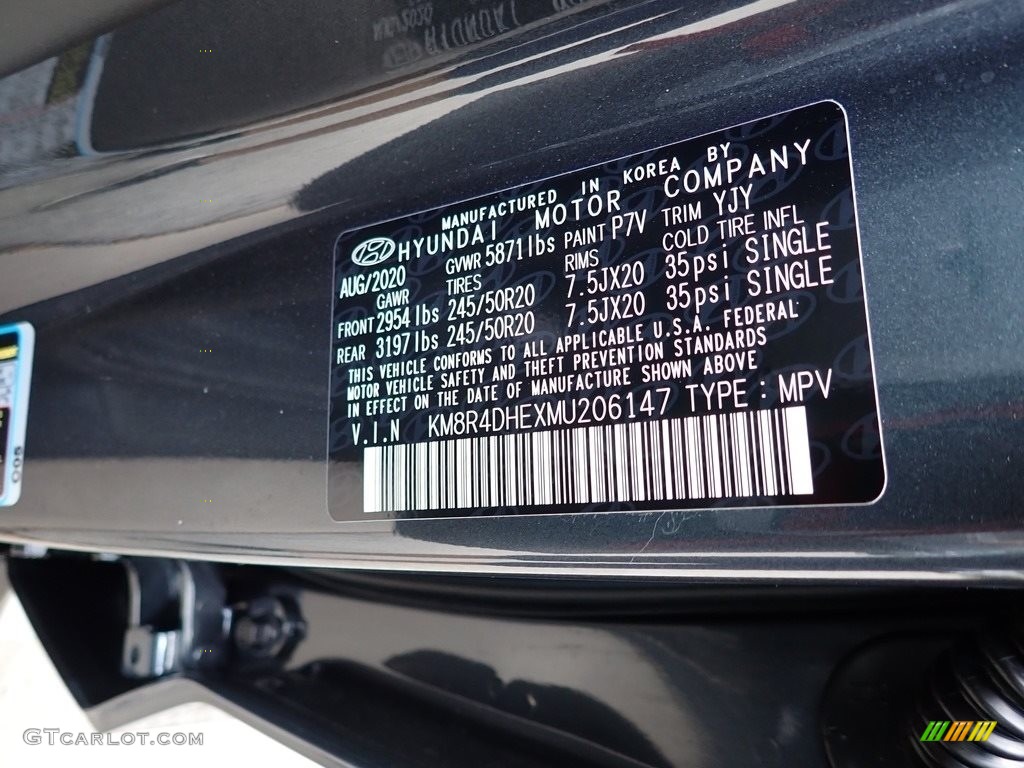 2021 Palisade SEL AWD - Steel Graphite / Gray photo #12