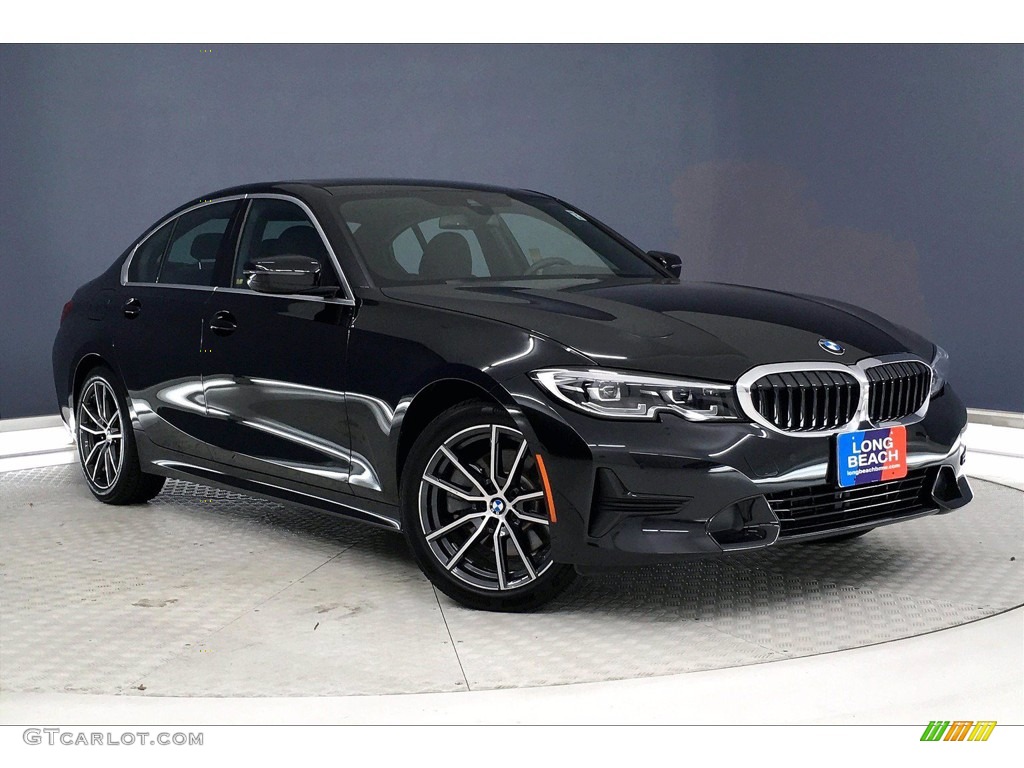 2020 3 Series 330i Sedan - Black Sapphire Metallic / Black photo #37